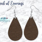 Leopard Print Pencil Drop Earrings