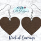 Pink Heart Drop Earrings