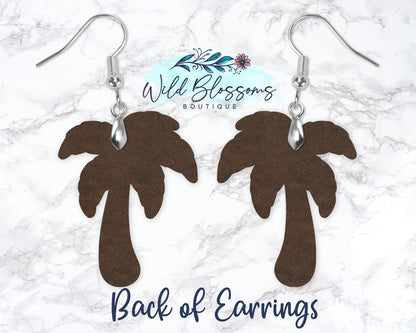 Lime In The Coconut Palm Tree Drop Earrings