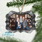 Buffalo Plaid Snowflake Photo Ornament