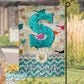 Boho Colorful Bird Personalized Garden Flag