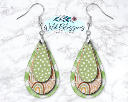 Boho Rainbow Drop Earrings