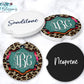 Leopard And Serape Print Car Coasters