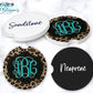 Leopard Print Car Coasters