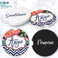 Navy Floral Car Coasters
