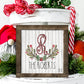 Buffalo Plaid Christmas Holly Door Hanger