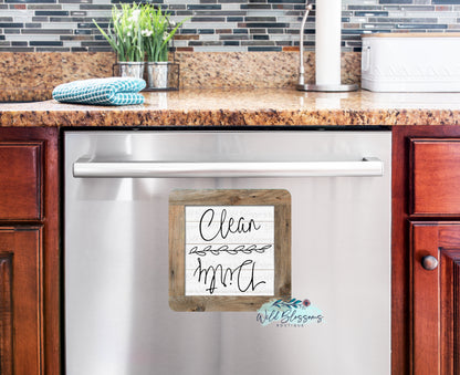 Farmhouse Clean / Dirty Dishwasher Magnet
