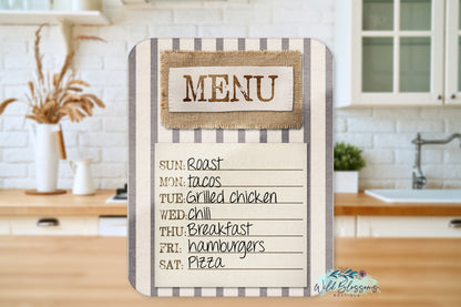 Farmhouse Grain Sack Ticking Kitchen Towel