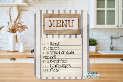 Farmhouse Grain Sack Ticking Kitchen Towel
