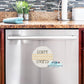 Farmhouse Grain Sack Ticking Clean / Dirty Dishwasher Magnet