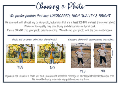 Just Married Photo Ornament