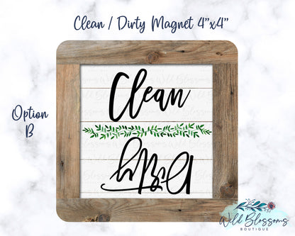 Farmhouse Clean / Dirty Dishwasher Magnet