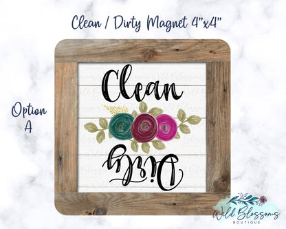 Farmhouse Clean / Dirty Dishwasher Magnet