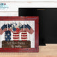 Wooden Framed God Bless America Mason Jar Sign