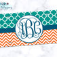 Green And Orange Monogram License Plate