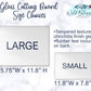 Blue And Grey Personalized Glass Cutting Board