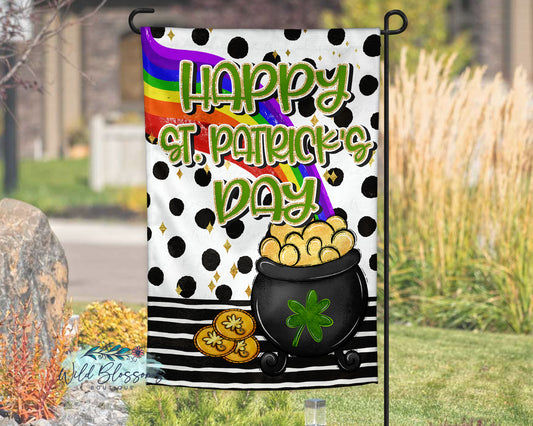 Happy St. Patrick's Day Garden Flag