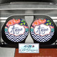 Navy Floral Car Coasters