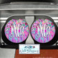 Bright Acrylic Floral Personalized Car Coasters