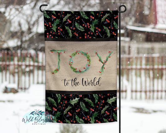 Joy To The World Garden Flag