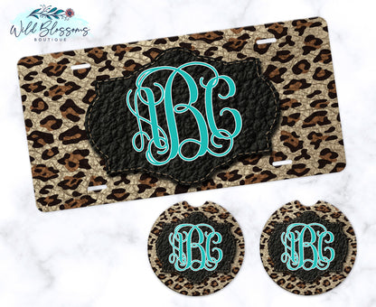 Leopard Print Car Coasters