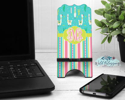 Colorful Llama Personalized Mouse Pad And Coaster Set Desk Set