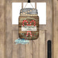 Merry Christmas Candy Cane Mason Jar Door Hanger