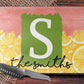 Pink Lemon Kitchen Towel