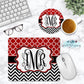 Red And Black Monogram Phone Stand