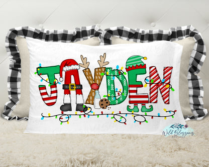 Personalized Kids Christmas Pillowcase
