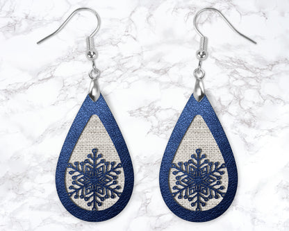 Snowflake Drop Earrings