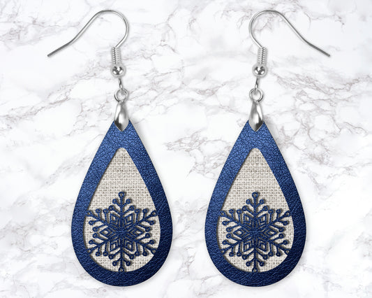 Snowflake Drop Earrings