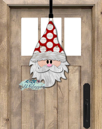 Santa Gnome Door Hanger