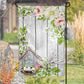 Spring Floral Bird House Garden Flag