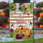 Succulent and Pumpkin Fall Floral Garden Flag