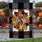 Buffalo Plaid Fall Leaves Garden Flag