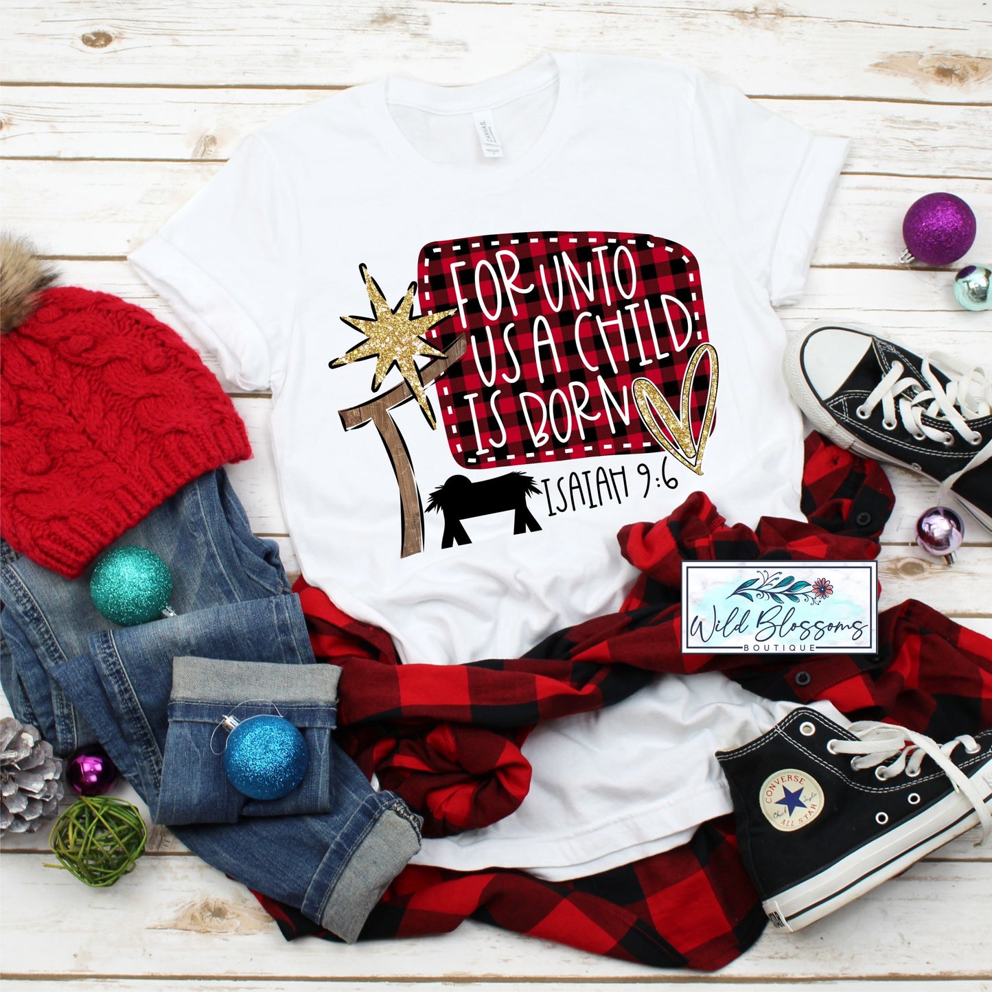 Unto Us A Child Is Born Graphic Tee